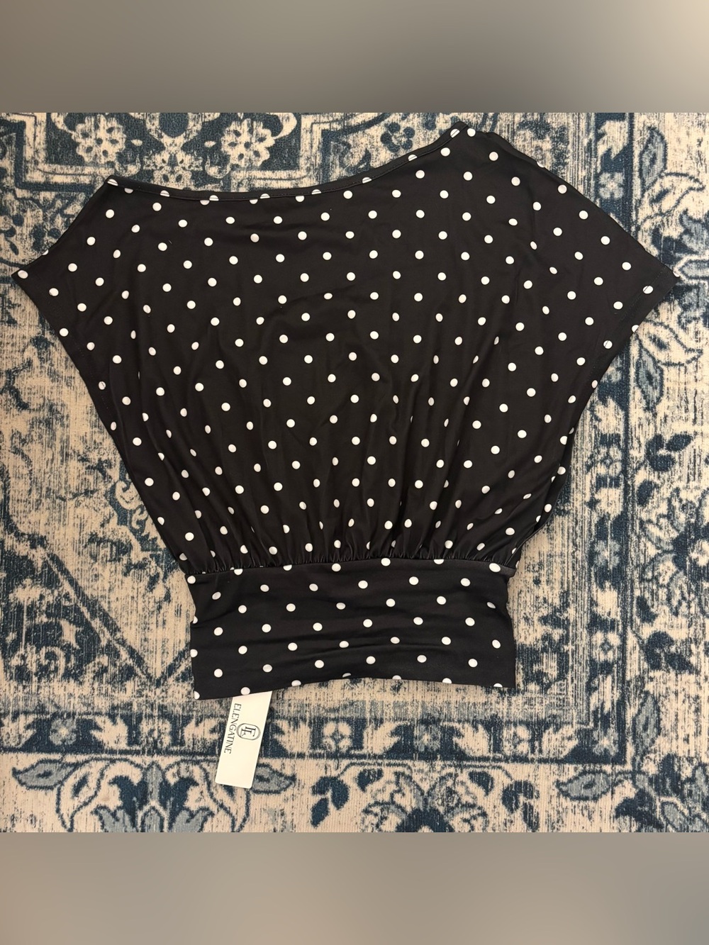 Polka Dot Off the Shoulder Top